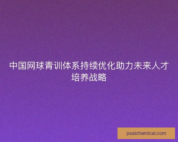 中国网球青训体系持续优化助力未来人才培养战略
